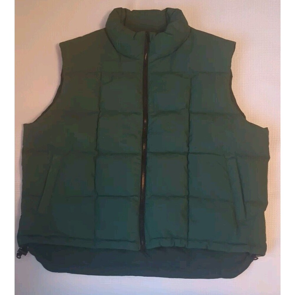 Vintage Northwest Territory Down Green Vest Puffer Outdoor Camping Mens XL